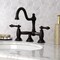 Kingston Brass KS3915AL Restoration Bathroom Bridge Faucet, Oil Rubbed Bronze KS3915AL - alternate 4